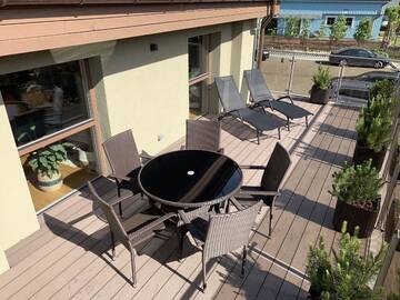 Фото номера Апартаменты с террасой Апартаменты Apartamentai Pušų terasa г. Юодкранте 11