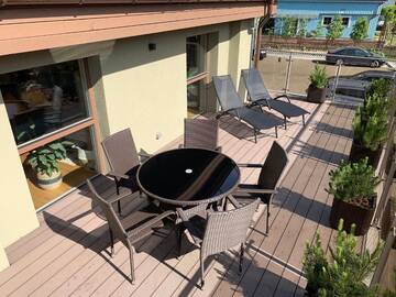 Фото номера Апартаменты с террасой Апартаменты Apartamentai Pušų terasa г. Юодкранте 35