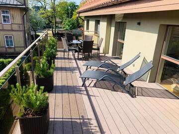 Фото номера Апартаменты с террасой Апартаменты Apartamentai Pušų terasa г. Юодкранте 33